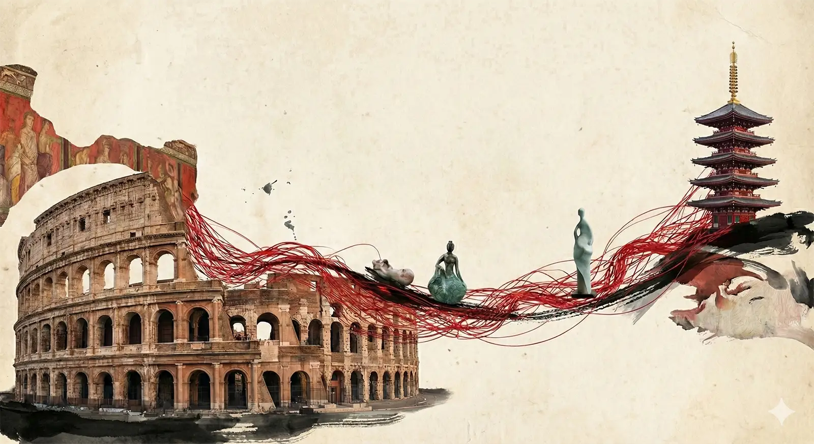 ponte fra roma e arte orientale contemporanea